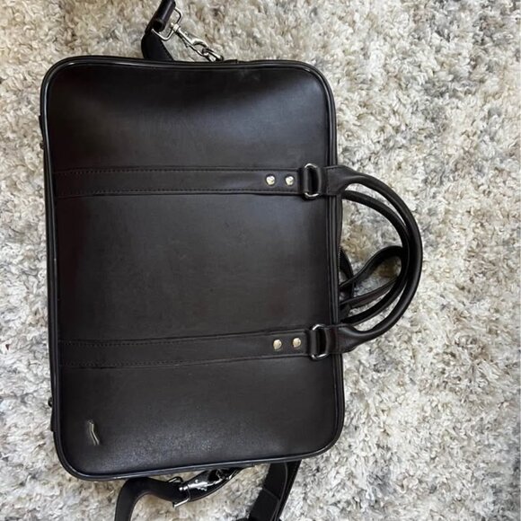 Vocier Other - Vocier 2 piece brown leather luggage carry-on